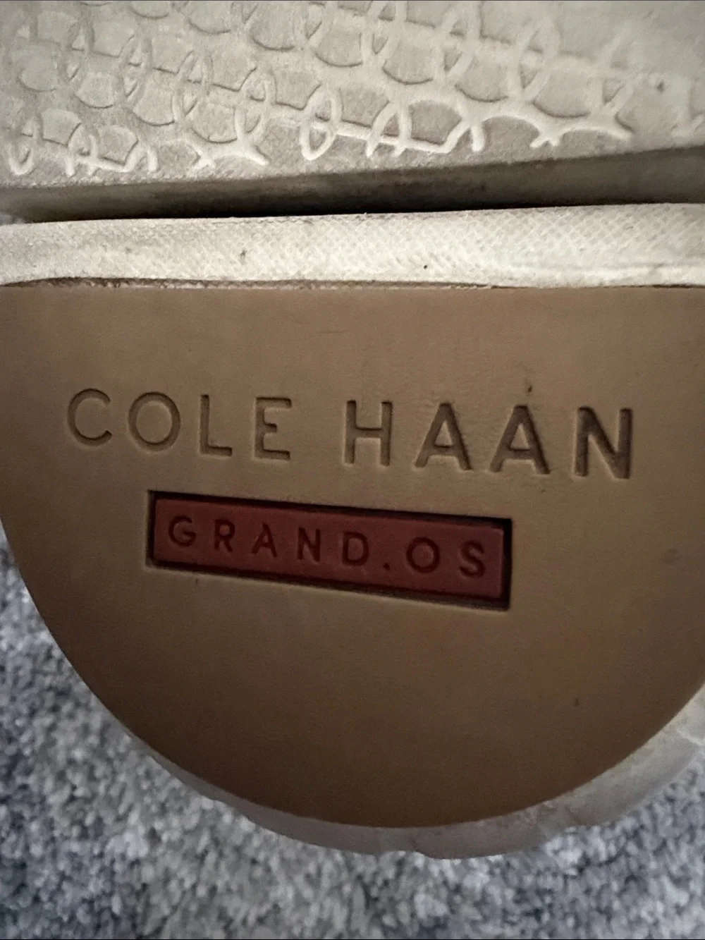 Cole Haan Tan/Brown zero grand Wingtip Oxford with White Sole
